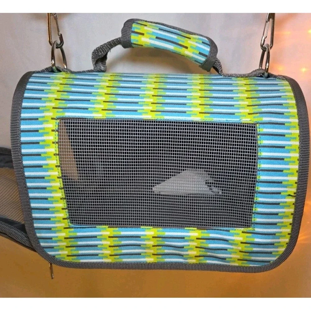 Pet Carrier Soft Sided Travel‎ Small Size Bag Mesh Zipper Tote Transport Airline